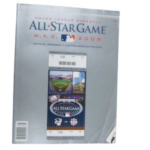 2008 Major League Baseball All Star Game Program Yankees Stadium Unscored